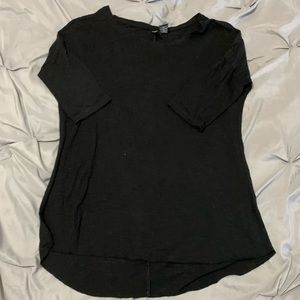Black 1/4 sleeve top